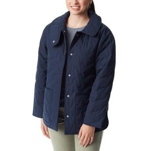 BASS OUTDOOR Women's Quilted Jacket Navy Blazer Polyester, L